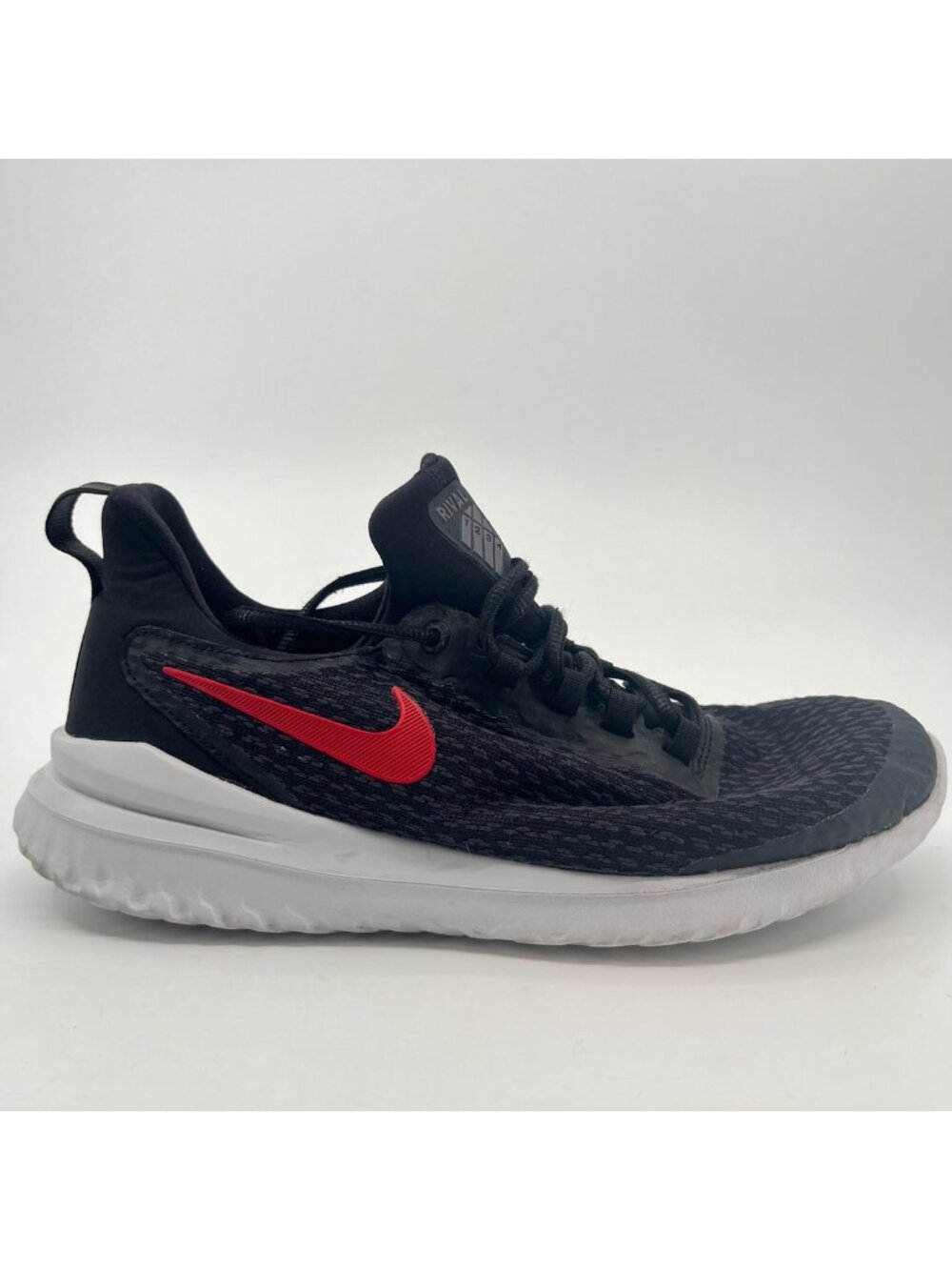 Nike Renew Rival Low Mens Size 8 Black Red White Athletic Running Shoes Sneakers